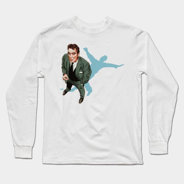 Anthony Quinn - An illustration by Paul Cemmick Long Sleeve T-Shirt by PLAYDIGITAL2020